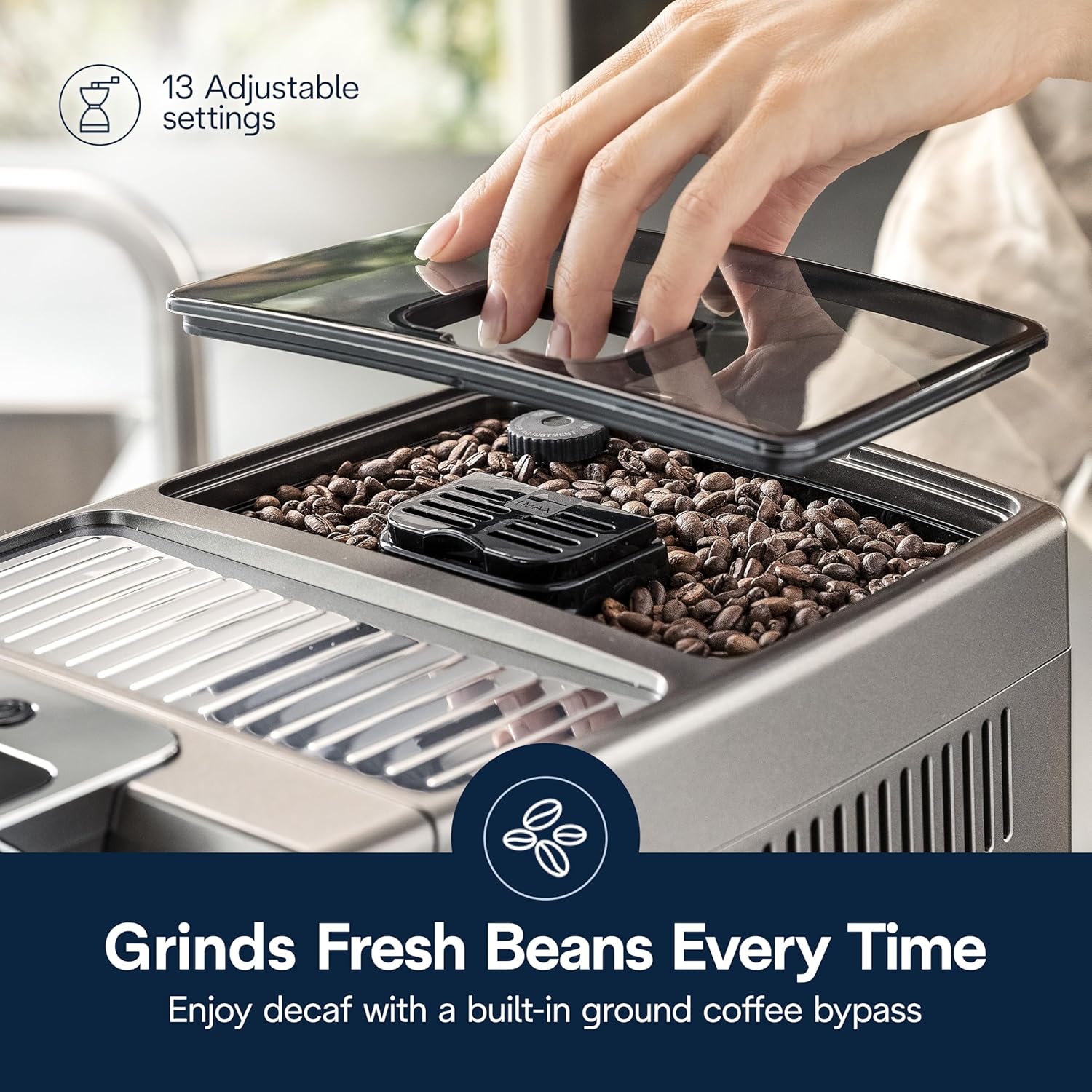 De'Longhi Dinamica Plus Espresso & Coffee Machine with Automatic