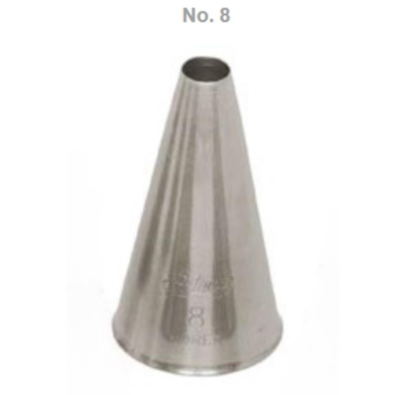 Ateco Plain Round Pastry Tip, Stainless Steel