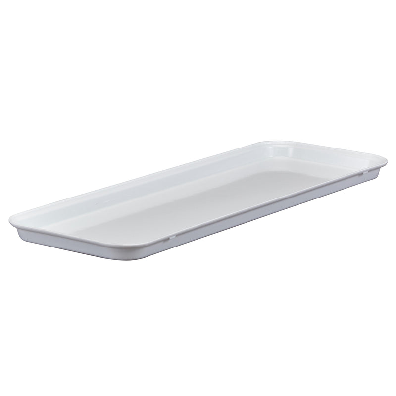 Cambro 9" x 26" Market Display Tray, White - 926MT148