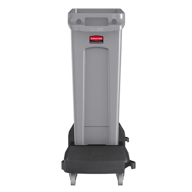 Rubbermaid Slim-Jim Trolley for 3540 & 3541 Containers, Black
