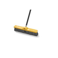 Rubbermaid 60" Self Locking Threaded Wood Broom Handle, Black