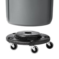 Rubbermaid Brute Trash Can Dolly, Black