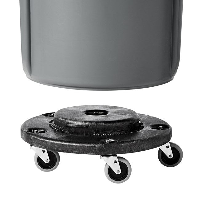 Rubbermaid Brute Trash Can Dolly, Black