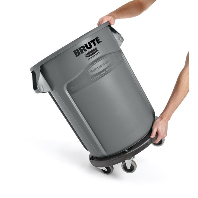 Rubbermaid Brute Trash Can Dolly, Black