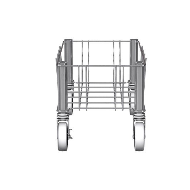 Rubbermaid Slim Jim Dolly, Stainless Steel