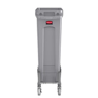 Rubbermaid Slim Jim Dolly, Stainless Steel