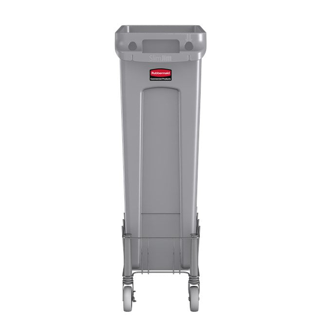 Rubbermaid Slim Jim Dolly, Stainless Steel