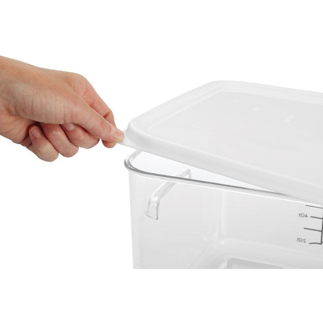 Rubbermaid Square Food Storage Cover for 2, 4, 6 & 8 Qt Containers, White