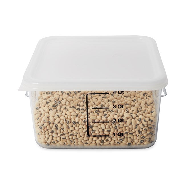 Rubbermaid Square Food Storage Cover for 2, 4, 6 & 8 Qt Containers, White