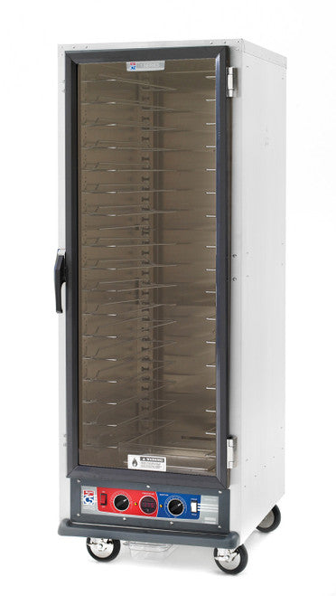 Metro Full Height Non-Insulated Mobile Heated Cabinet with 18 Pan Capacity