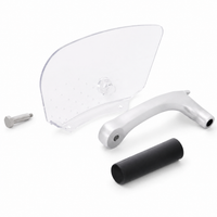Greban Luxury 9" Meat Slicer with Black Base, 0.19 HP