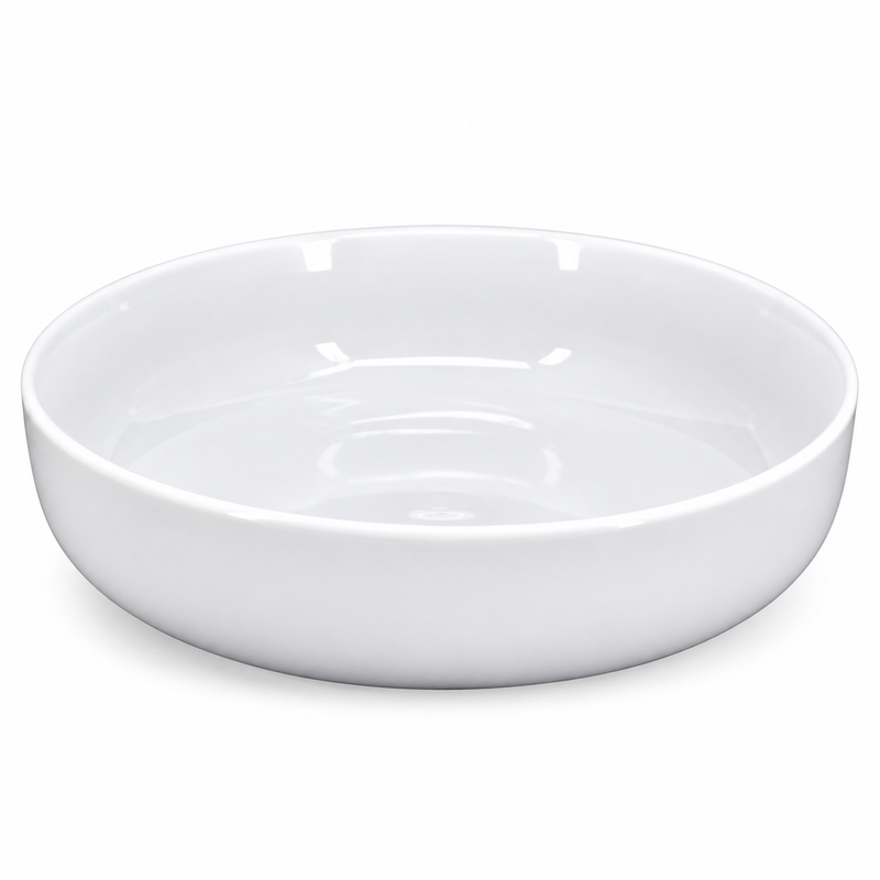 Danesco 6.25" Shallow Bowl, Porcelain