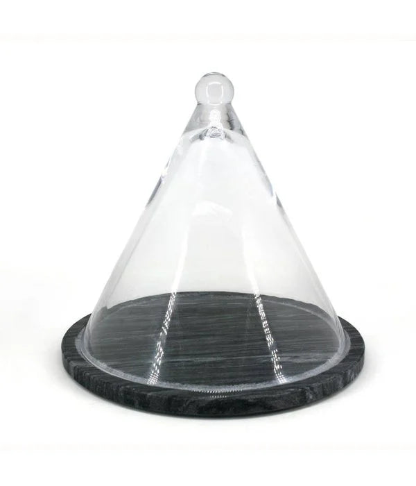 Natural Living Marble Cheese Board & Dome