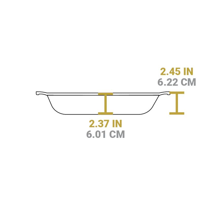 Lodge Blacklock 4 Qt Braiser with Lid, Cast Iron