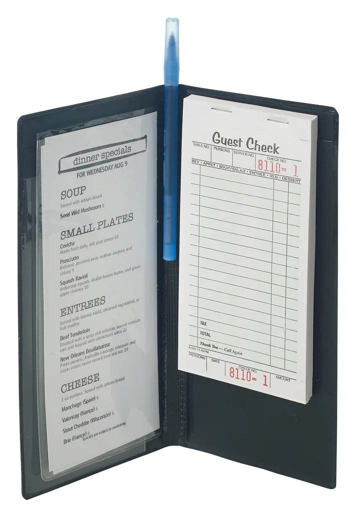 Winco Check Holder, Black, 10" x 5.5"