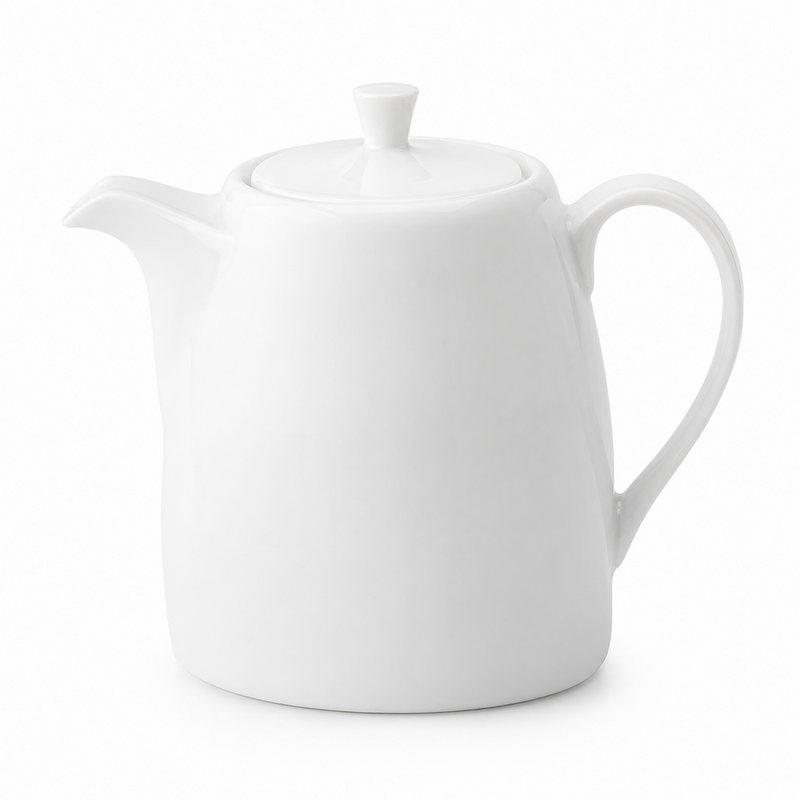 Anton Black 14 Oz Porcelain Teapot with Lid, 6 /Case