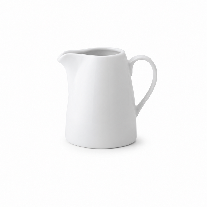 Anton Black 10 Oz Cream Jug, White  6 /Case