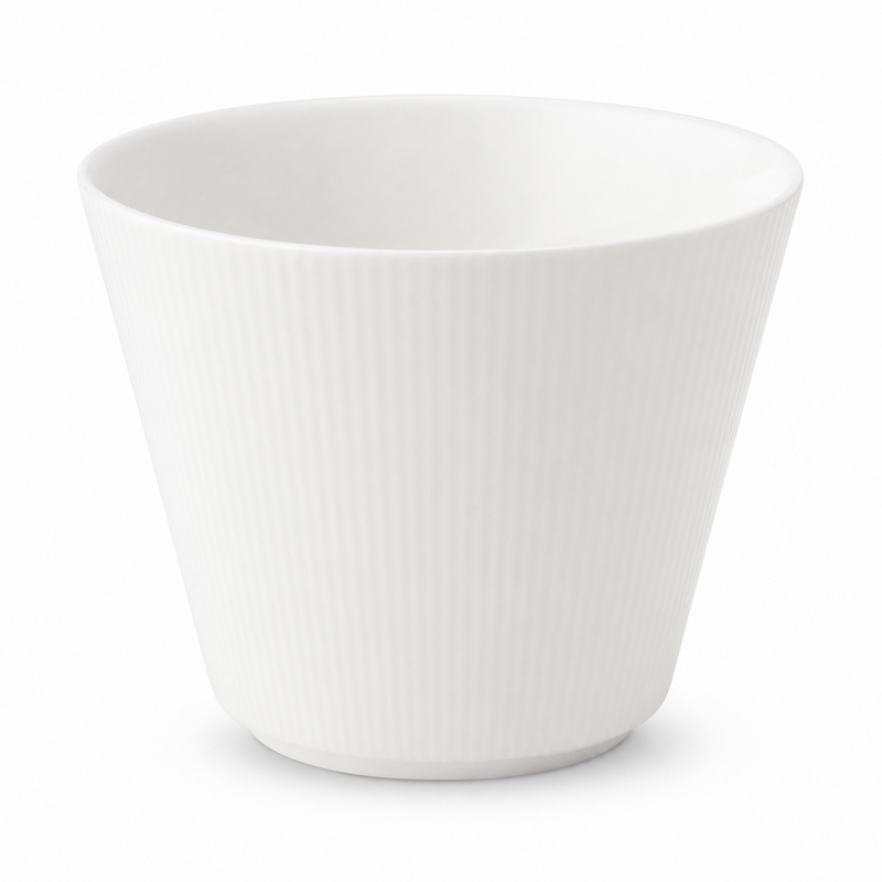 Anton Black 12 Oz Straight Sided Flared Bowl, White  6 /Case