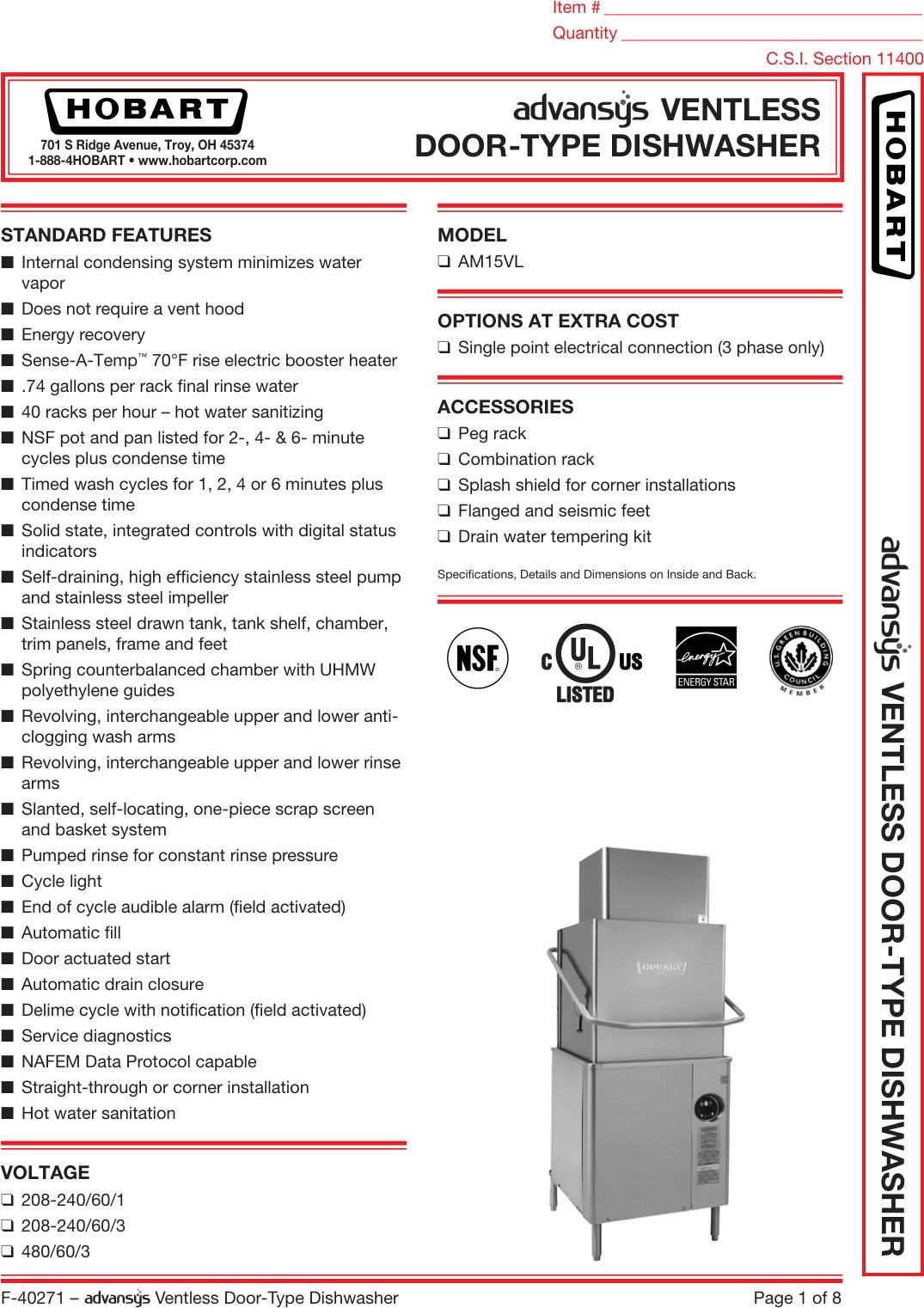 Spec Sheet