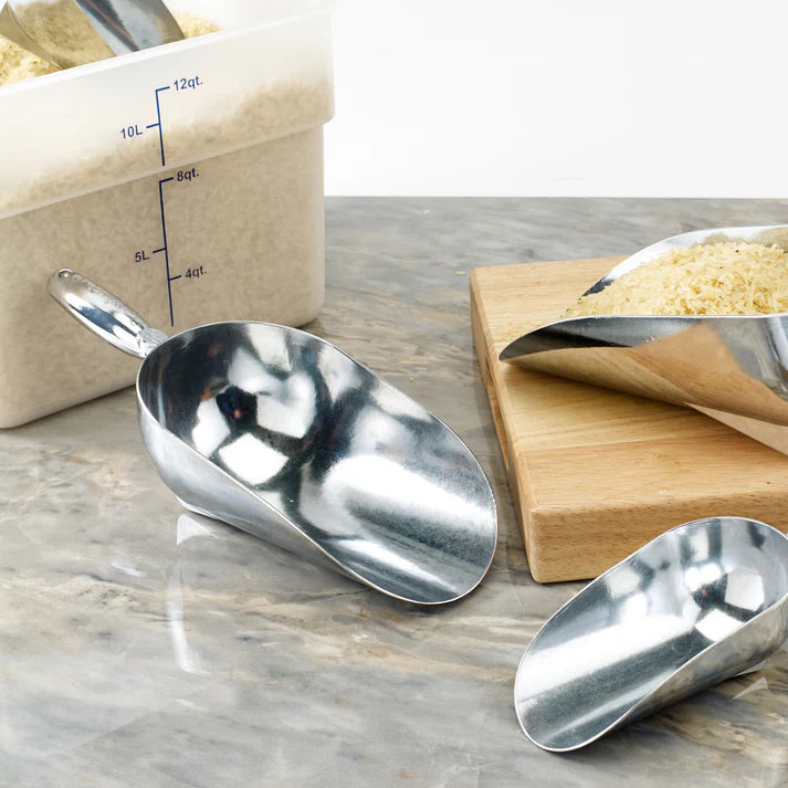 Winco 12 Oz Scoop, Aluminum