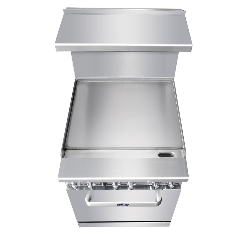 Atosa Cookrite 24" Gas Griddle Range and Oven - 74,000 BTU, Propane