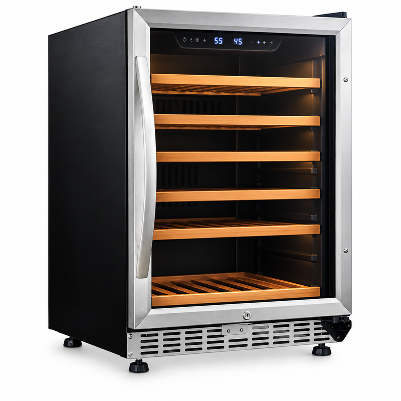 Eurodib 23.4" Undercounter Wine Cooler Single Temp with 57 Bottle Capacity