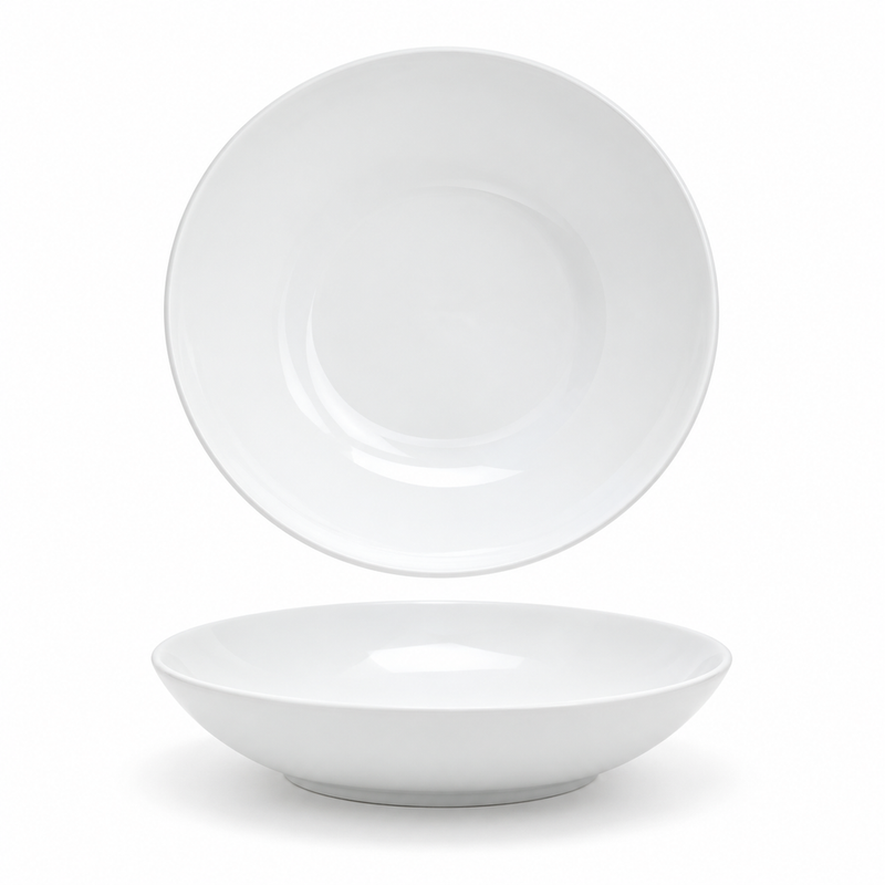 Front Of The House Ellipse 28 Oz Oval Low Bowl, White 6 /Case