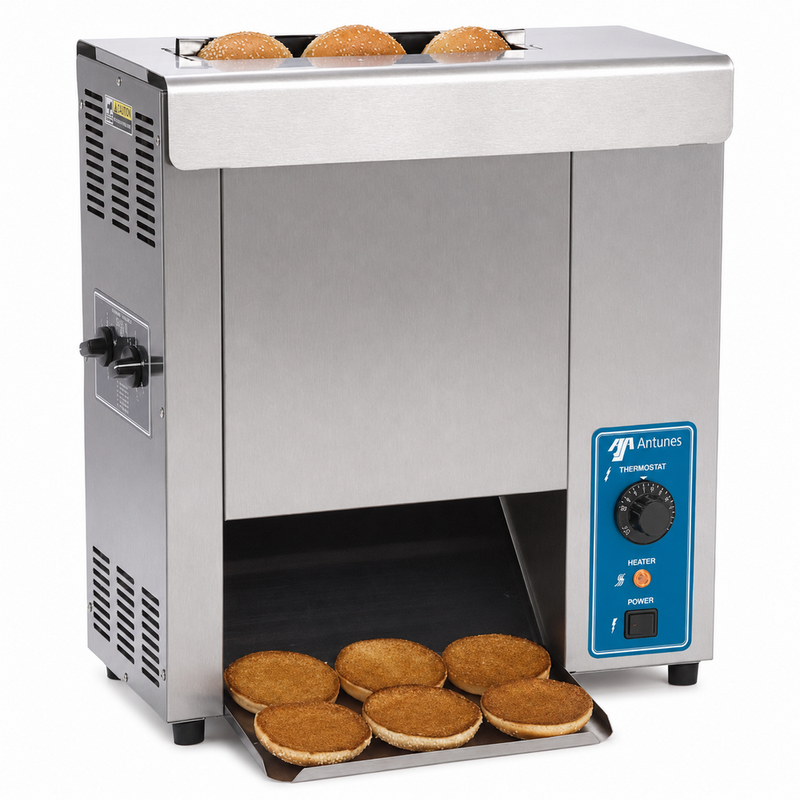 Antunes Vertical Contact Toaster with 25 /Seconds Pass Thru Time