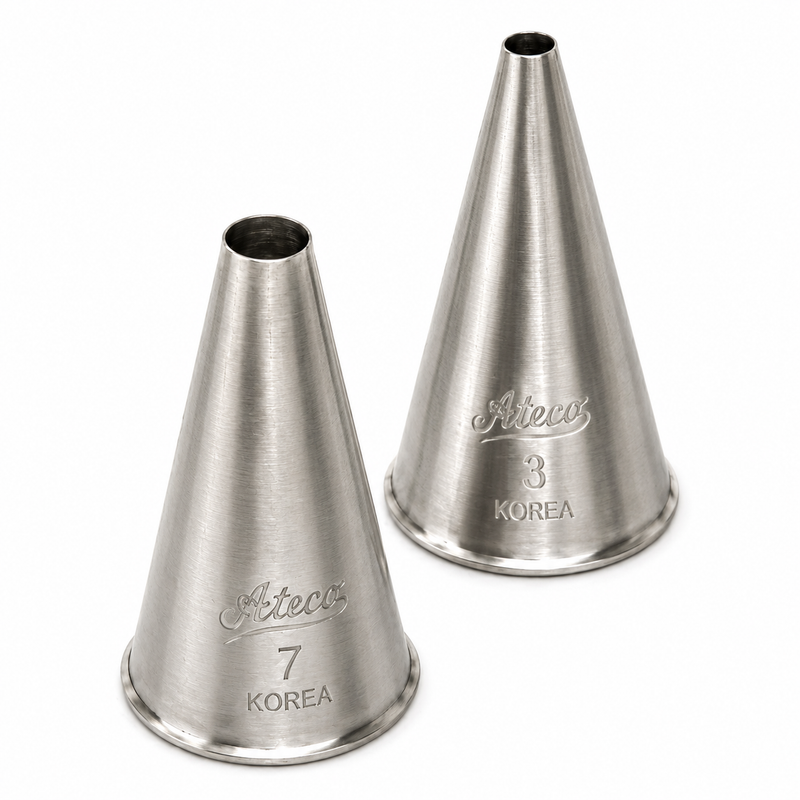 Ateco 0.07" Plain Piping Tip, Stainless Steel