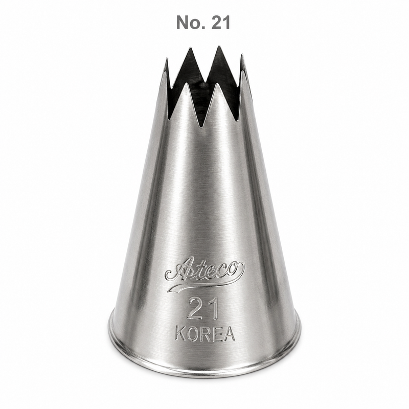 Ateco 0.26" Open Star Piping Tip, Stainless Steel