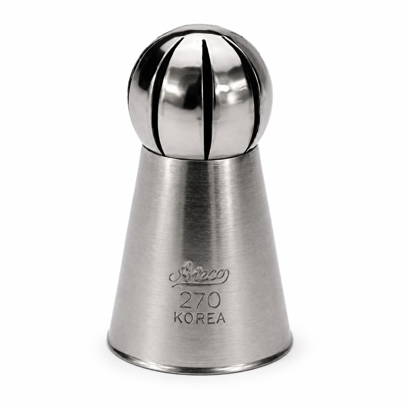 Ateco 0.9" Russian Ball Tip, Stainless Steel