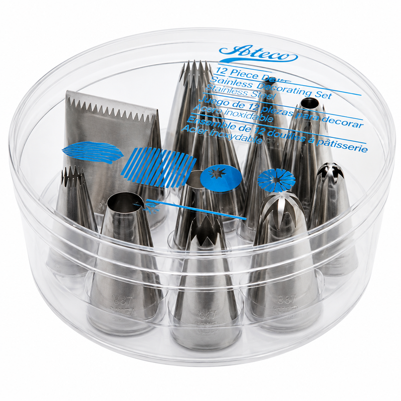 Ateco 12-Piece Large Tube Set