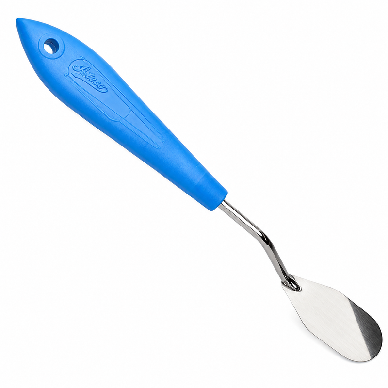 Ateco 2.1" Round Tip Offset Spatula, Diamond Handle