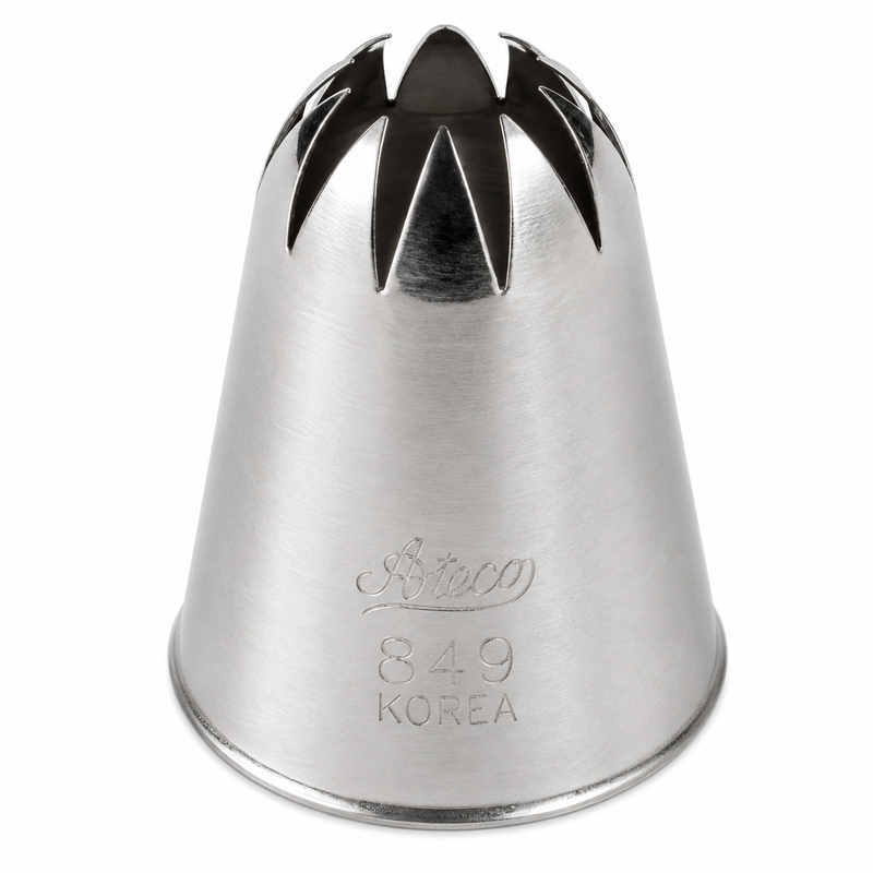 Ateco 11/16" Closed Star Tip, Stainless Steel