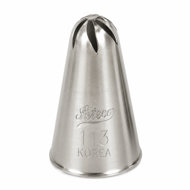 Ateco Drop Flower Piping Tip, Stainless Steel