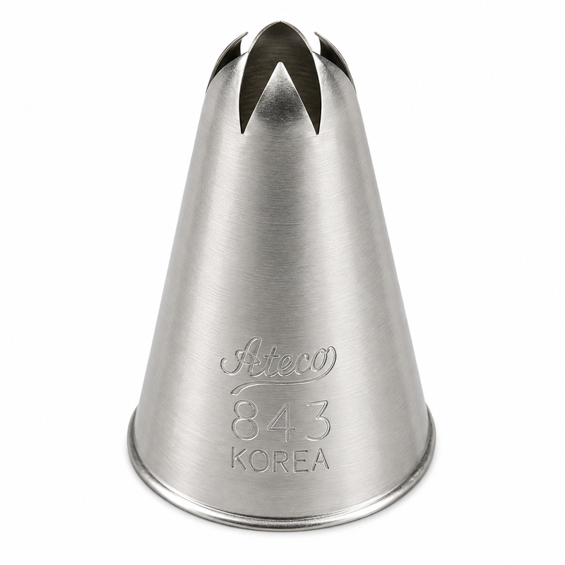 Ateco Medium Round Decorating Tip, Stainless Steel