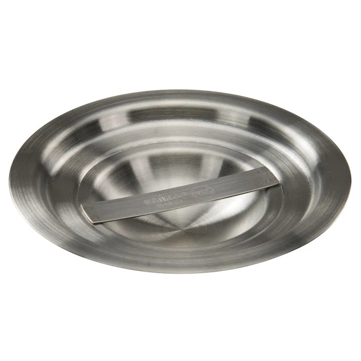 Winco Bain Marie Cover for 1.25 Qt Containers with Handle, Stainless Steel
