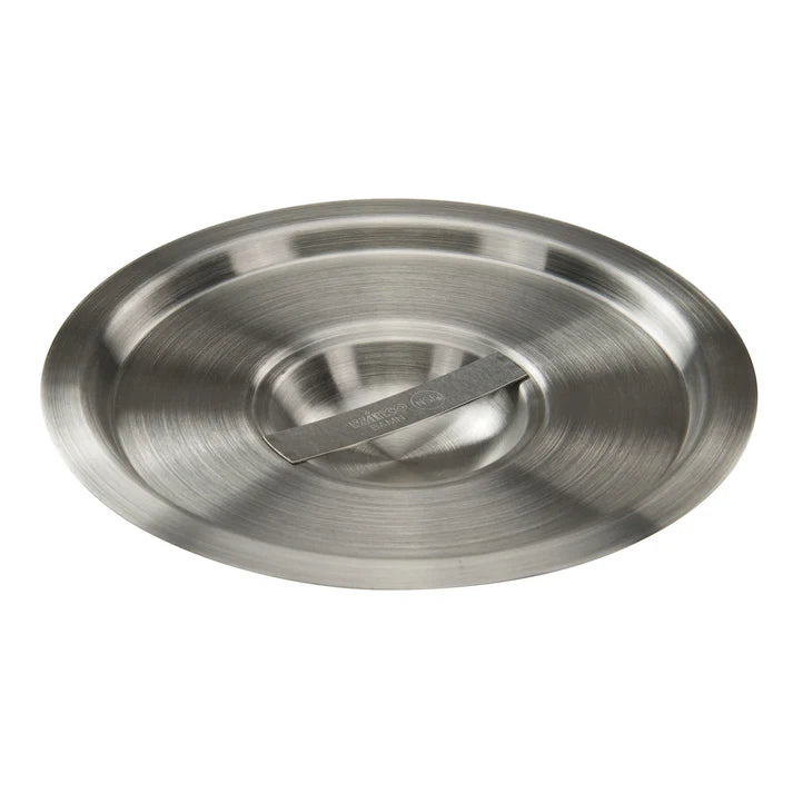Winco Bain Marie Cover for 3.5 Qt Containers with Handle, Stainless Steel