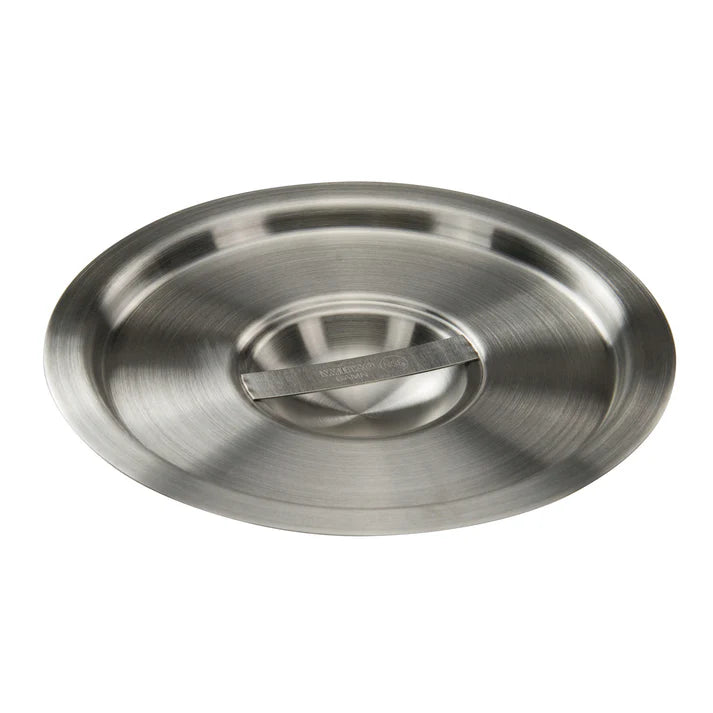 Winco Bain Marie Cover for 4.25 Qt Containers with Handle, Stainless Steel