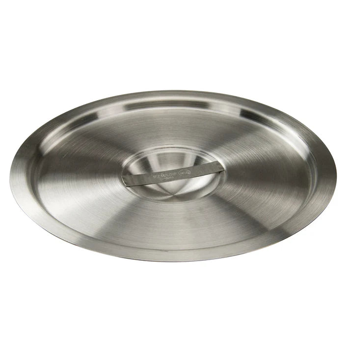 Winco Bain Marie Cover for 8.25 Qt Containers with Handle, Stainless Steel