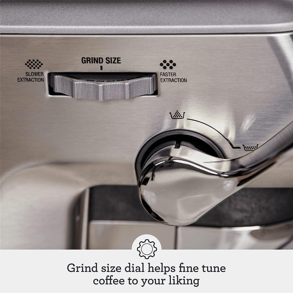 Breville Barista Express Impress Espresso Machine, Brushed Stainless