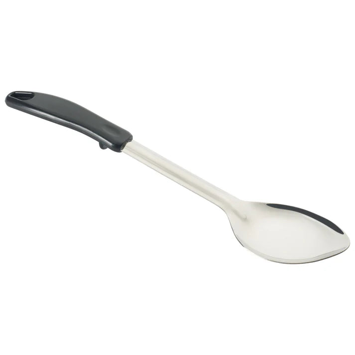 Winco 13" Solid Basting Spoon with Black Handle