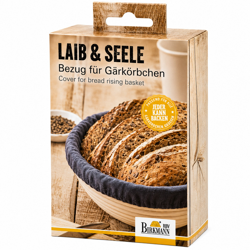 Birkmann 16.5" x 6.7" Banneton Cover For Oval Large Bread Proofing Baskets, Cotton