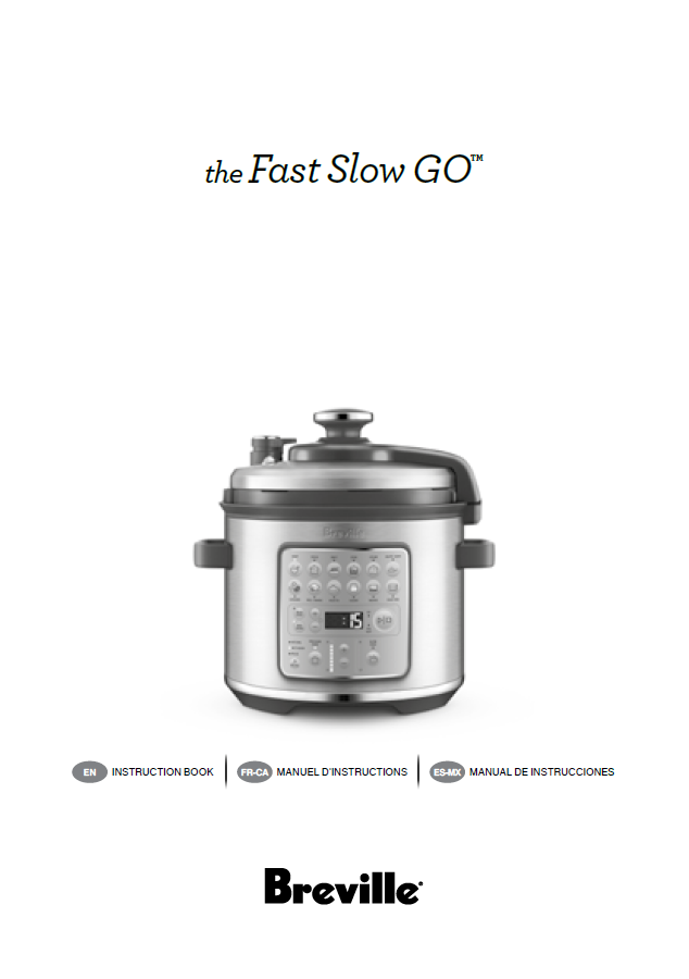 Breville pressure cooker manual sale