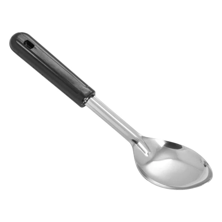 Winco 11" Solid Basting Spoon, Black Handle