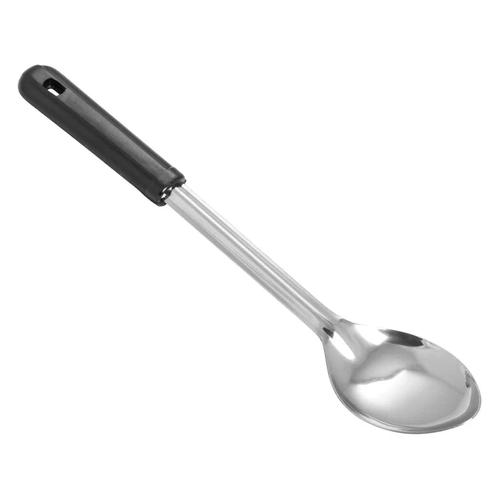 Winco 13" Solid Basting Spoon, Black Handle