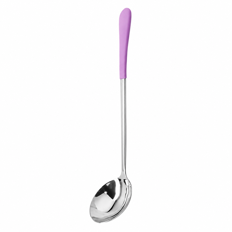 G.E.T. 2 Oz Portion Spoon with Purple Handle