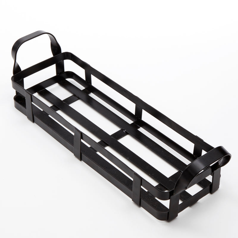 American Metalcraft Condiment Rack, Black, 12.75" x 4.4" x 3.5"