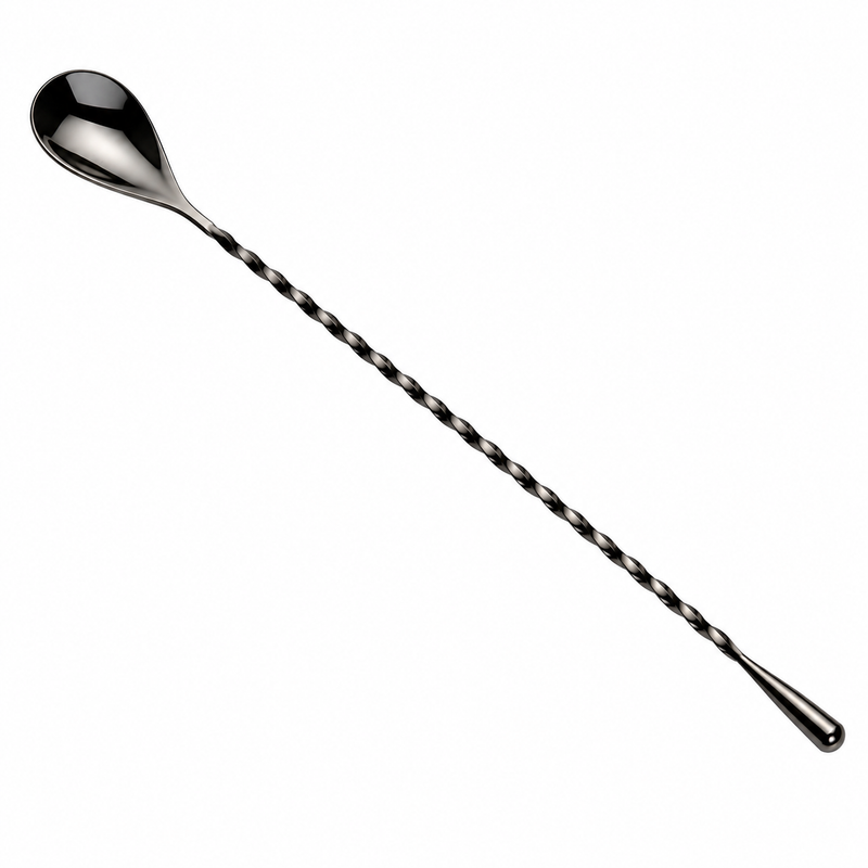 Barfly 12" Japanese Style Bar Spoon, Gun Metal Black