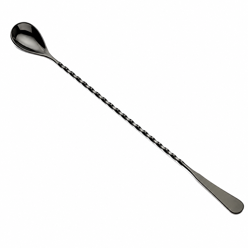Barfly 13" Japanese Style Bar Spoon, Gun Metal Black